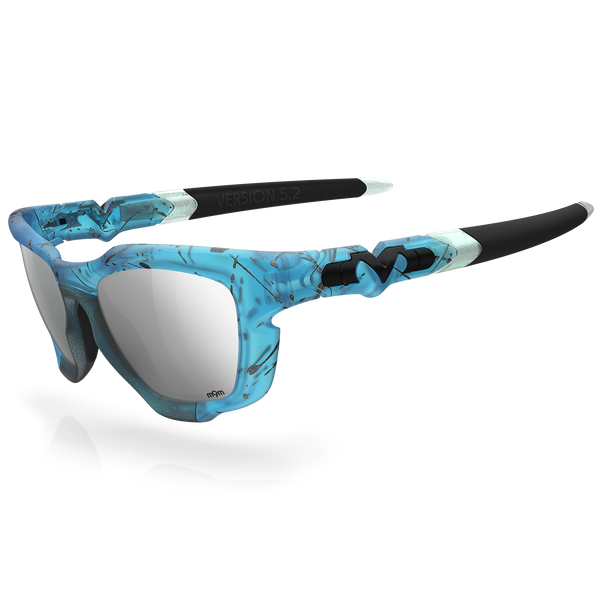 Version 5.2 - Matte Ice / Charcoal Splatter / Silver Plasmachromatic