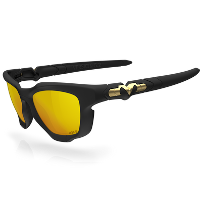 Version 5.2 - Matte-Max Black / Gold Plasmachromatic Polarized