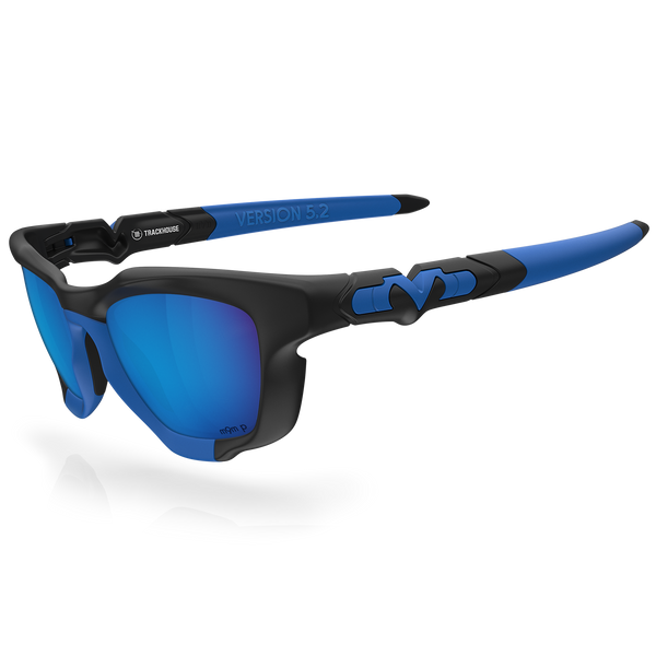 Version 5.2 - Matte-Max Black / Trackhouse Blue / Glacier Plasmachromatic Polarized