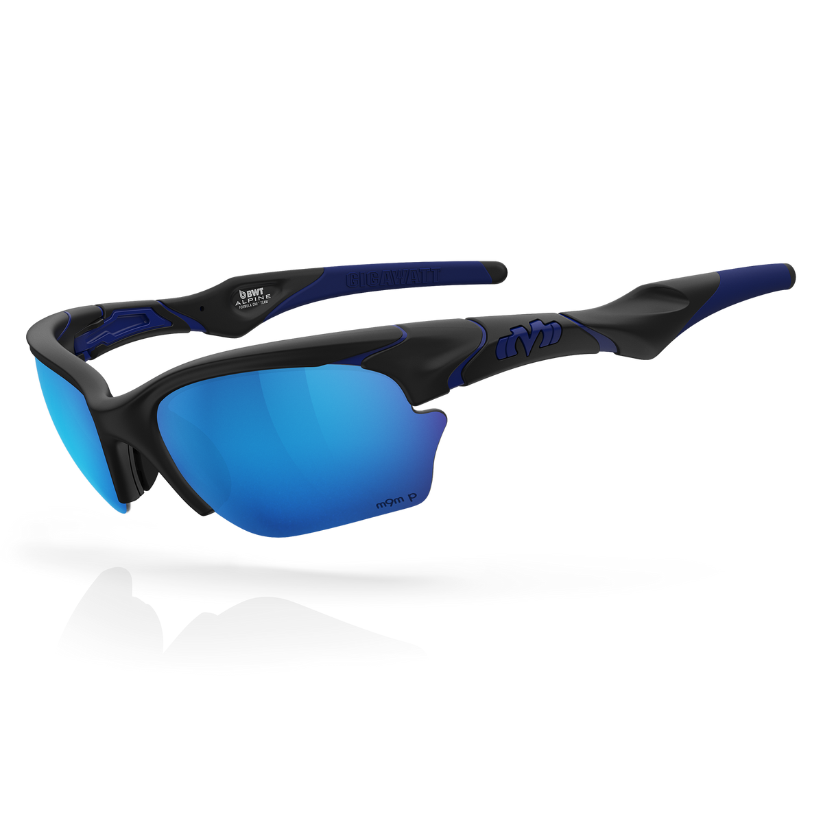 Gigawatt - Matte Black / Blue / Glacier Plasmachromatic Polarized