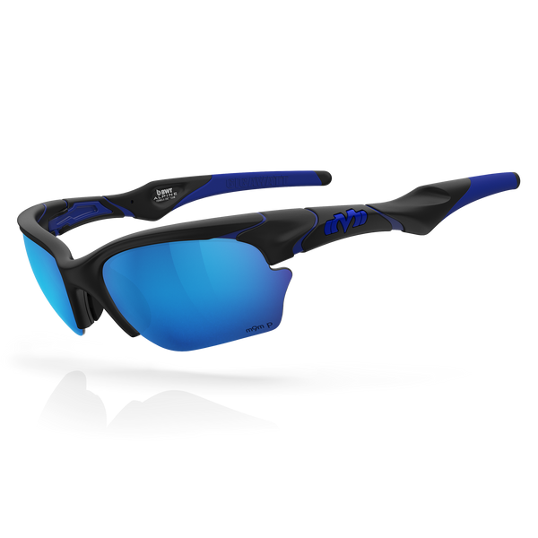 Gigawatt - Matte Black / Blue / Glacier Plasmachromatic Polarized