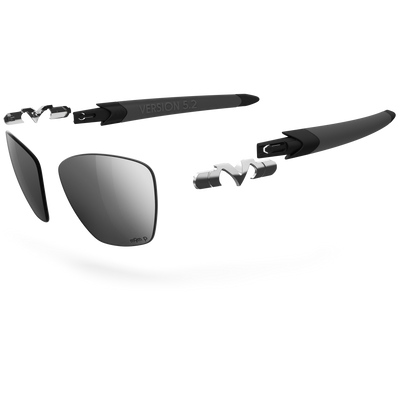 Version 5.2 Tackle Box - Matte-Max Black / Matte Shadow / Satin Silver / Obsidian Plasmachromatic Polarized