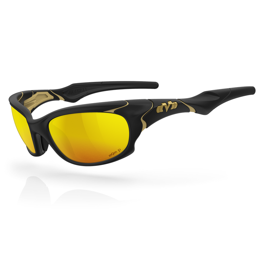 Jigawatt - Matte Black / Gold / Gold Plasmachromatic Polarized