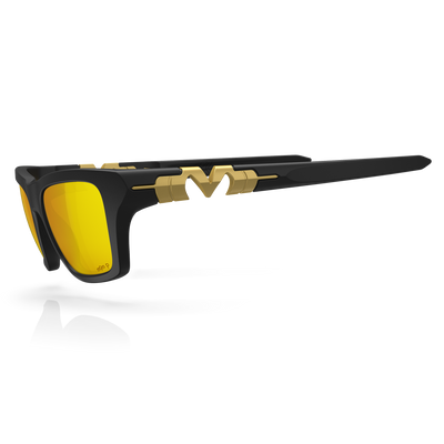 Pleasure - Matte Black / Gold Plasmachromatic Polarized