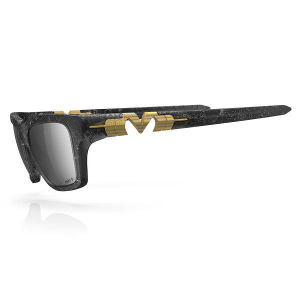 Pleasure - Matte Smoke Stars & Stripes / Obsidian Plasmachromatic Polarized
