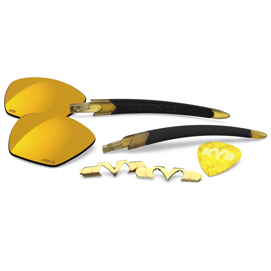 Version 5.2 Tackle Box - Matte-Max Amber / Matte Black / Matte Gold / Gold Plasmachromatic Polarized