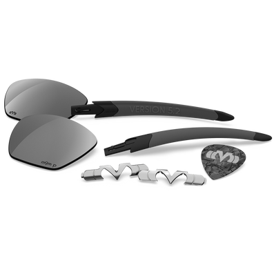 Version 5.2 Tackle Box - Matte-Max Black / Matte Shadow / Satin Silver / Obsidian Plasmachromatic Polarized