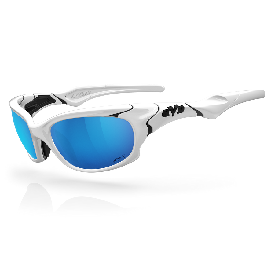 Jigawatt - Gloss White / Black / Glacier Plasmachromatic Polarized