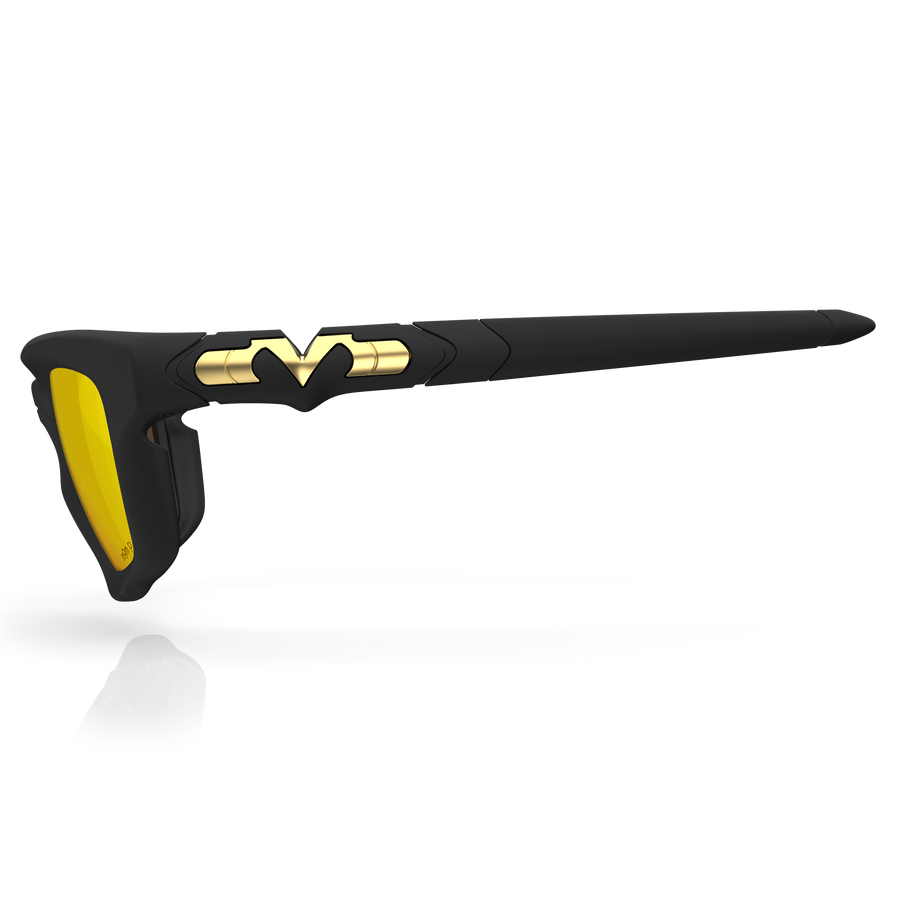 Version 5.2 - Matte-Max Black / Gold Plasmachromatic Polarized