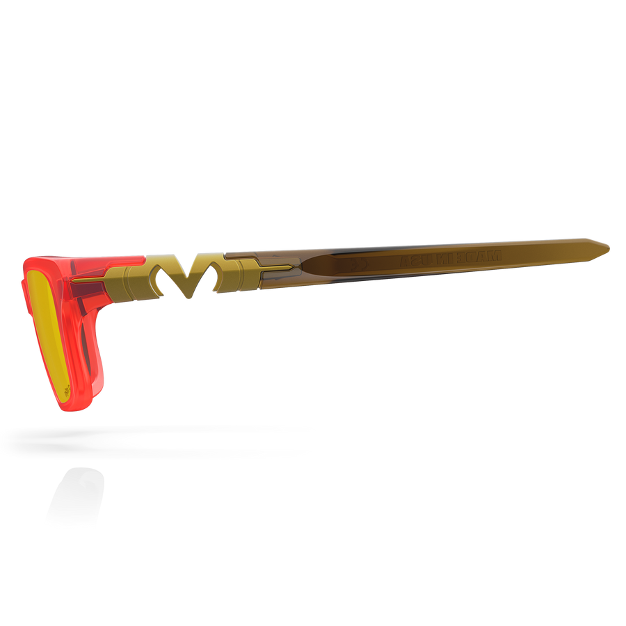 Business - Matte Hot / Rootbeer / Gold Plasmachromatic Polarized