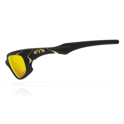 Jigawatt - Matte Black / Gold / Gold Plasmachromatic Polarized