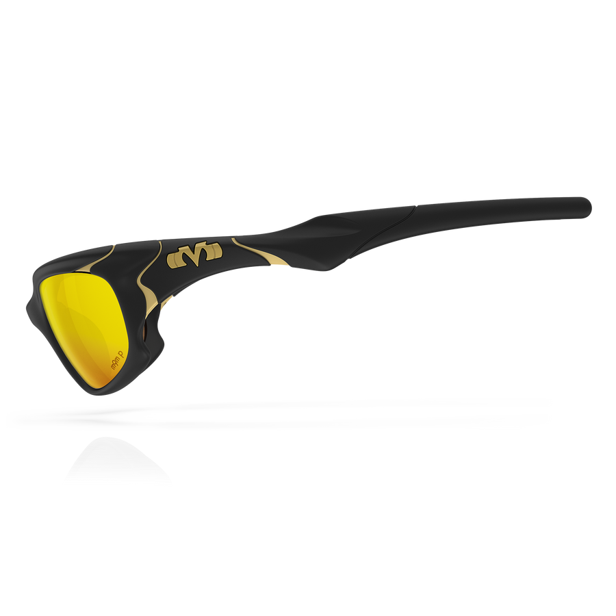 Jigawatt - Matte Black / Gold / Gold Plasmachromatic Polarized