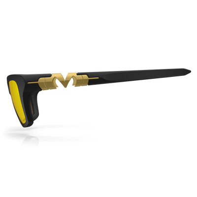 Pleasure - Matte Black / Gold Plasmachromatic Polarized