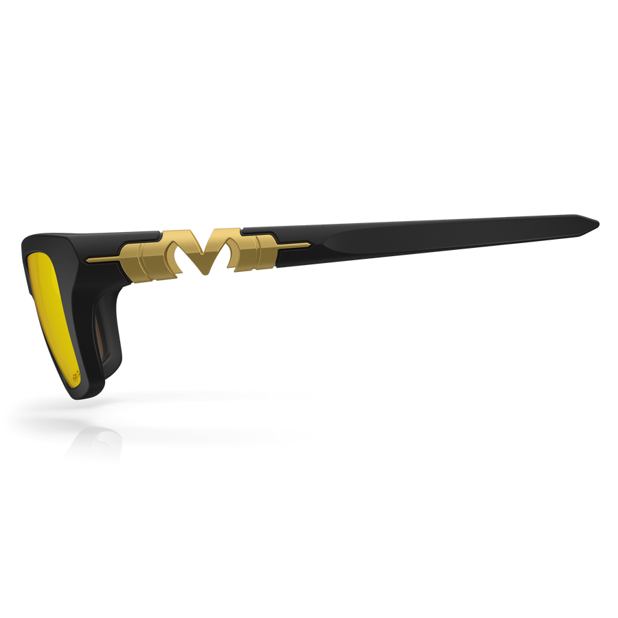 Pleasure - Matte Black / Gold Plasmachromatic Polarized