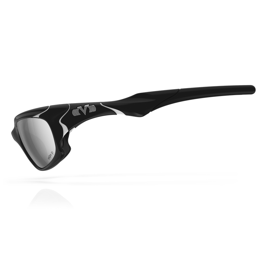 Jigawatt - Gloss Black / White / Obsidian Plasmachromatic Polarized