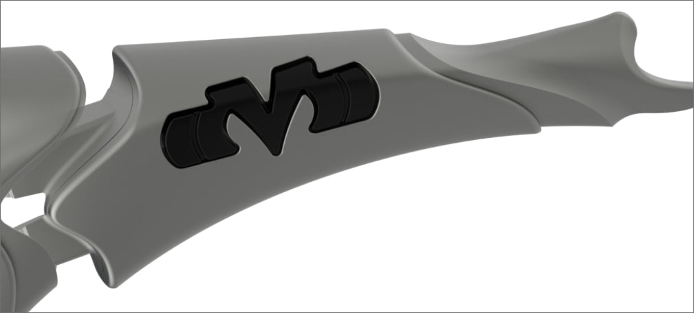 A multi-stage mold process using fiberglass reinforced TR90 substrate parts in
GIGAWATT<sup>®</sup>, resulting in a stiff chassis in and around the hinge while maintaining flexibility and skin feel in the nose and ear areas for comfort.