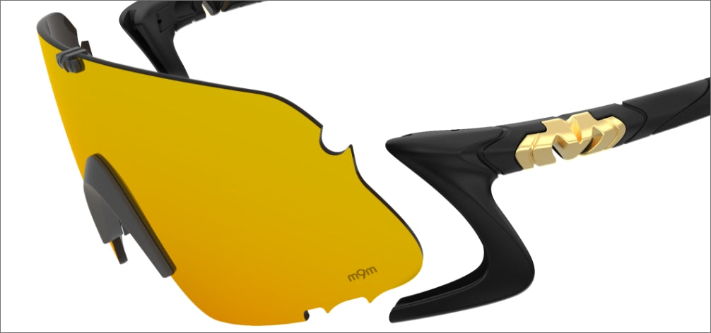 Modular frame & lens system for customized shield options.